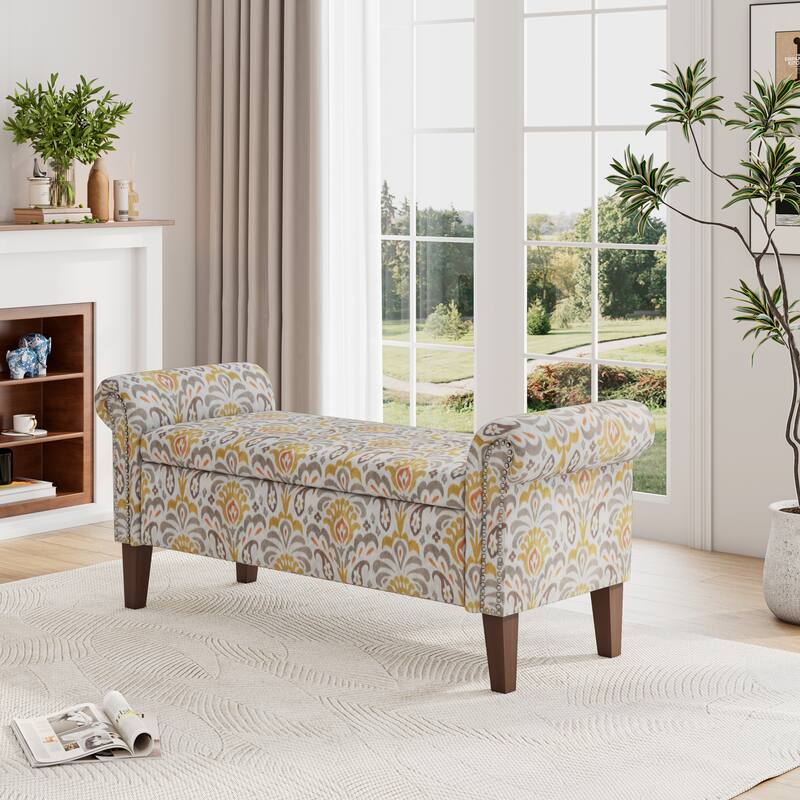 Conrad Versatile Storage Ottoman for Home Organization & Seating - Multi