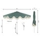 preview thumbnail 35 of 157, 9ft Tassel Patio Umbrella Auto-Tilt, Crank , by JONATHAN Y
