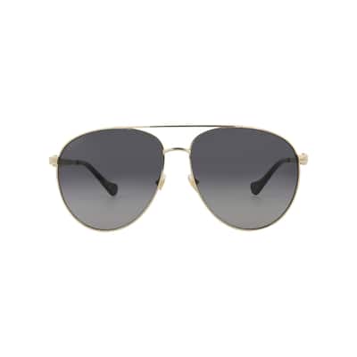 Gucci Aviator-Frame Metal Sunglasses