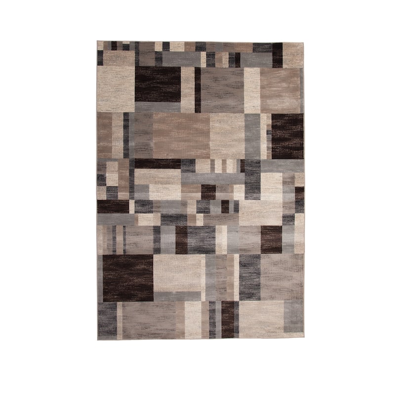 Stella Charcoal/Ivory/Grey Area Rug - 6' x 9'
