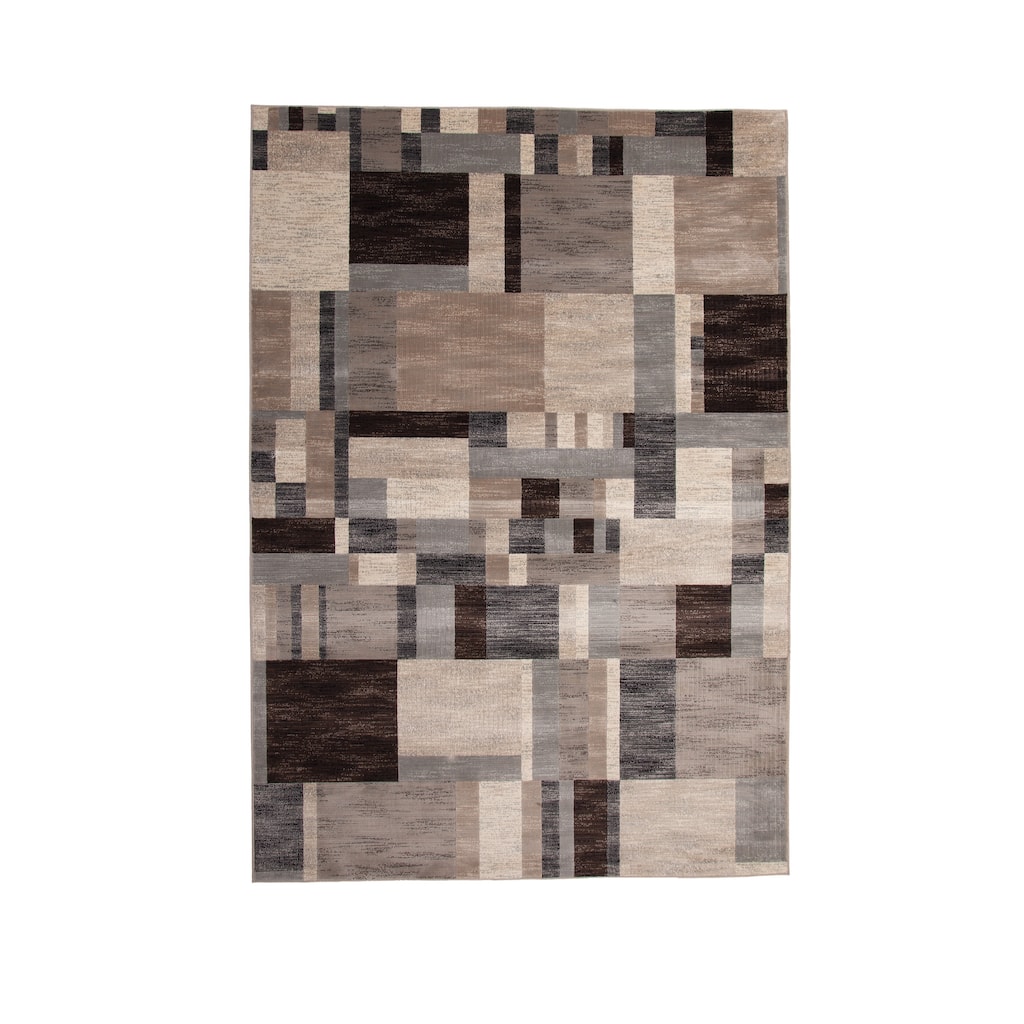 Stella Charcoal/Ivory/Grey Area Rug - 6' x 9'