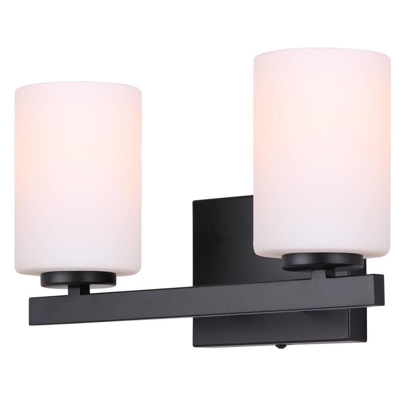 Canarm IVL1093A02 JAE 2 Light 14" Wide Vanity Light - Matte Black