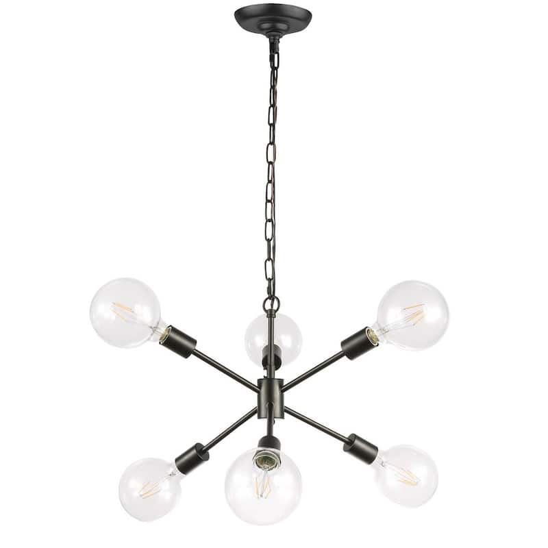 Maya 16-Inch Clear 6-Light Pendant