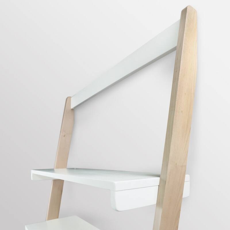 Freestanding Ladder Desk with Drawer with Solid American Hardwood