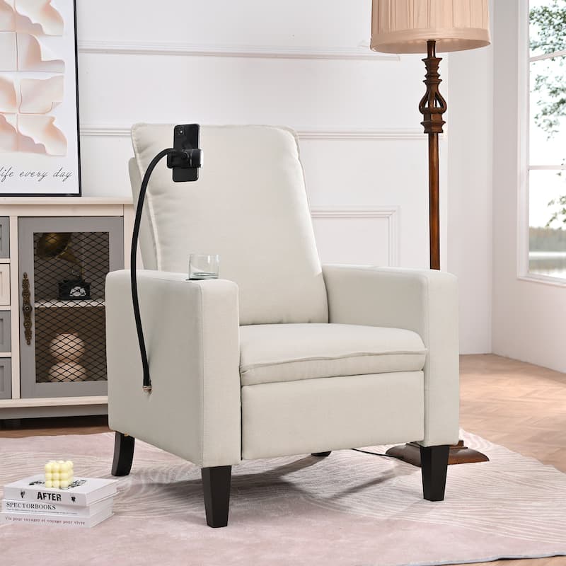 Recliner Chair with Cup & Phone Holder