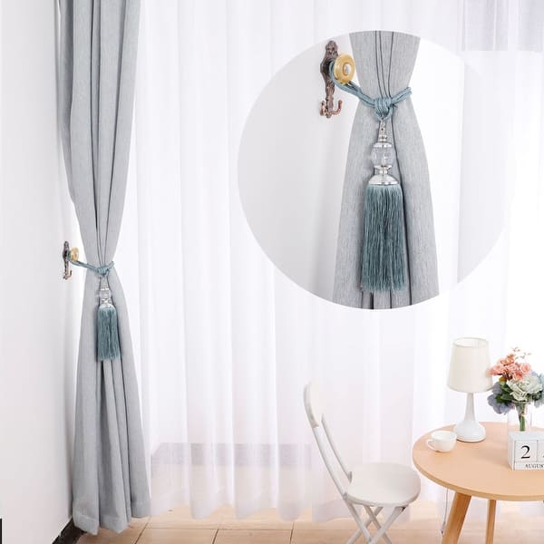 4pcs Curtain Tie Rope Tassel Curtain Rope Curtain Tieback for Home Hotel