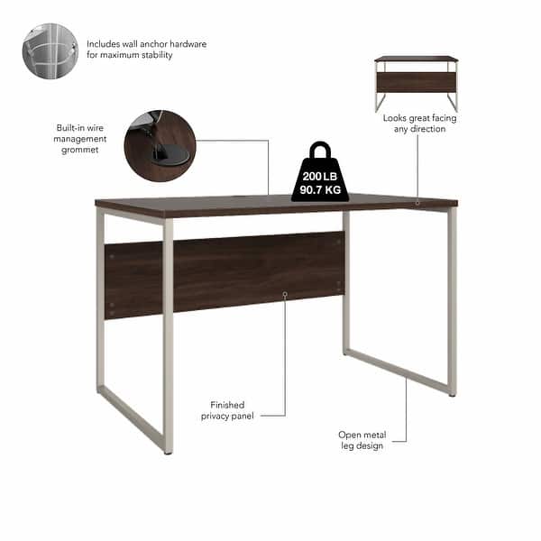 Bush Computer Table Desk Hybrid 48W x 30D Computer Table Desk by Bush Business Furniture - Bed ...