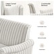 preview thumbnail 23 of 62, HULALA HOME Adika 51"W Farmhouse Striped Linen Upholstered Loveseat with Solid Wood Spindle Legs