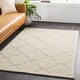 preview thumbnail 7 of 56, Hand-Woven Amy Tone-on-Tone Lattice Wool Rug - 3' x 5'