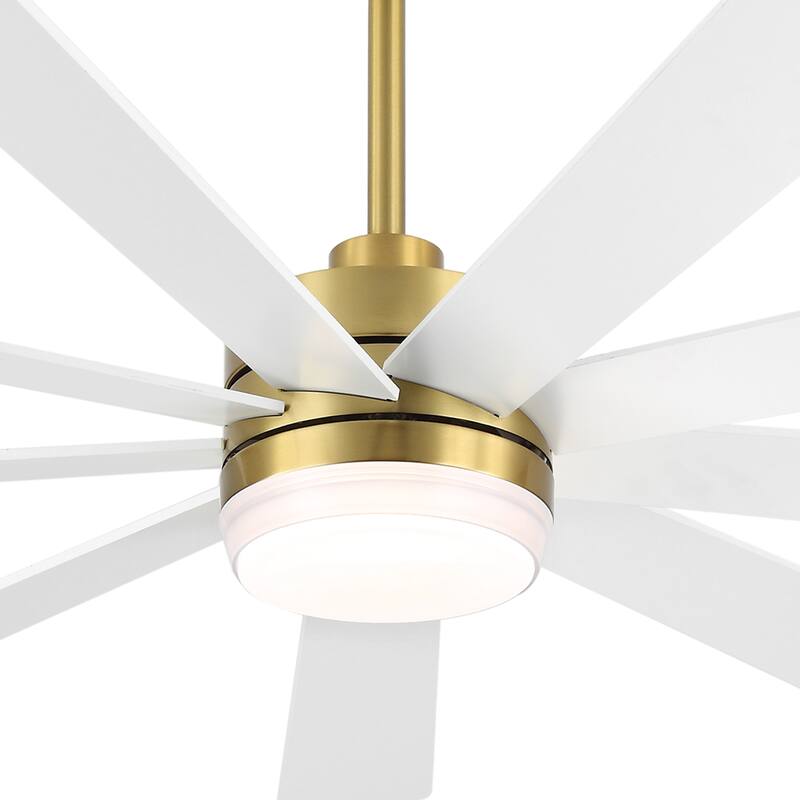 WINGBO 65/72/84" DC Motor LED Ceiling Fan with Remote Control