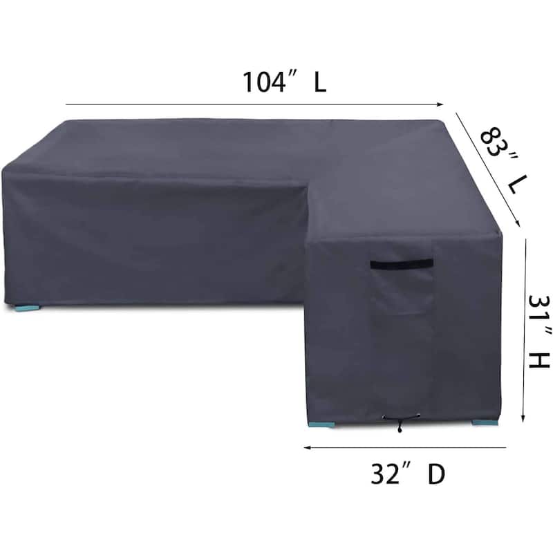 Waterproof Chaise Lounge Cover, Patio Lounge Chair Cover,Windproof Outdoor Lounge Chair Covers,Beach Pool Lounge Cover