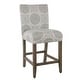 preview thumbnail 1 of 8, Homepop 24" Parsons Counter Stool - Gray Medallion