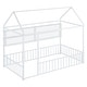 preview thumbnail 39 of 70, Full Size Metal House Bed Frame with Built-In Grid Shelves, Playful Canopy Design and Space-Saving Storage