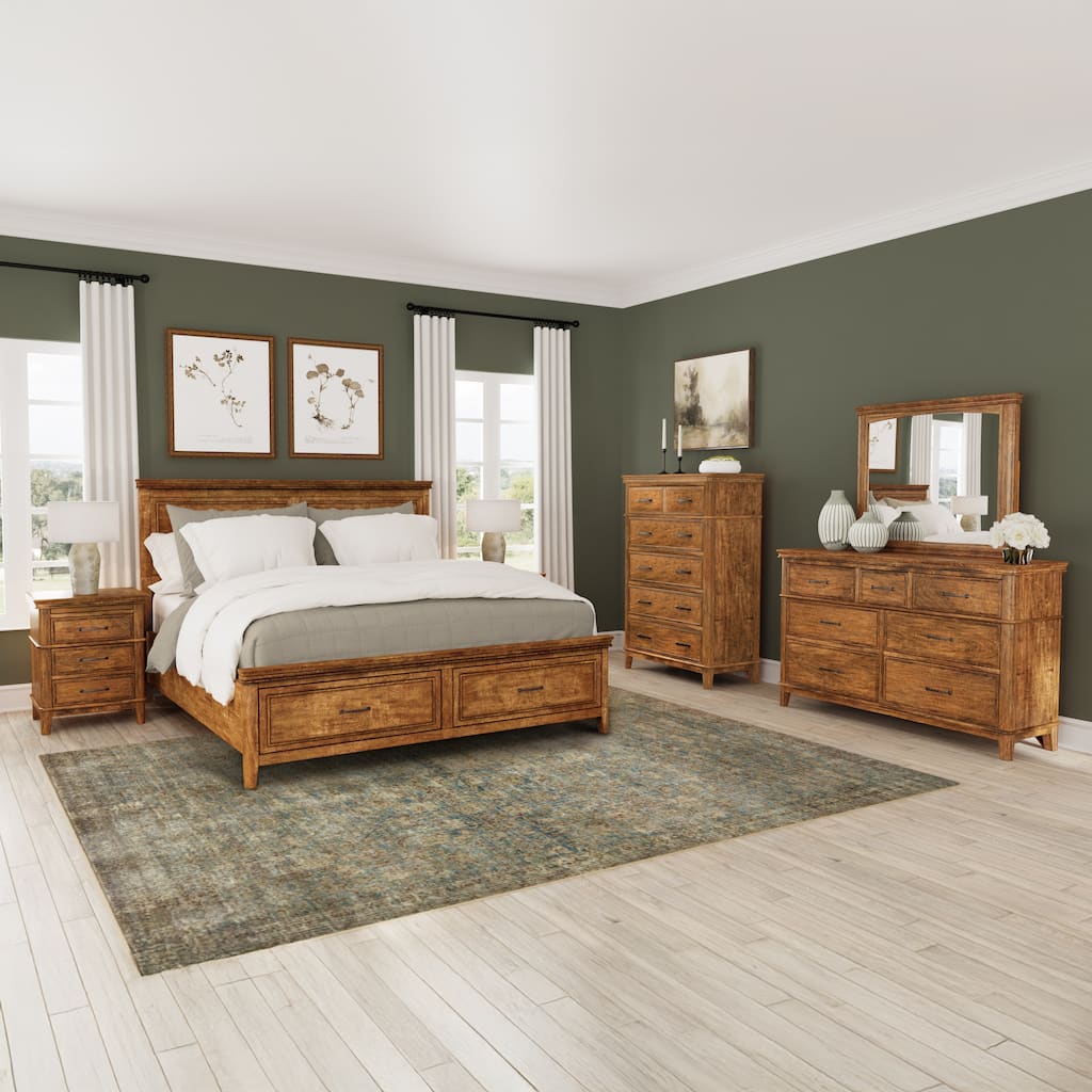Simply Solid Saldana Storage Bedroom Set