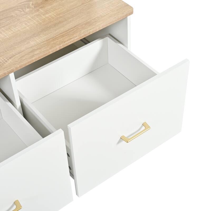 75" Entryway Hall Tree with Bench 5-in-1 Modern Storage Bench with Coat Rack, 6 Drawers, Cabinets & Shelves for Hallway, Mudroom