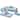 Costway 4-in-1 Crawl Climb Foam Shapes Playset Softzone Toy Kids - White + Blue - See Details