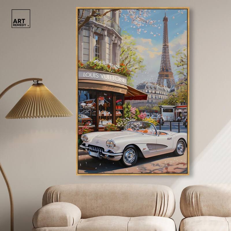 A View of Paris from the Car Canvas by Art Remedy