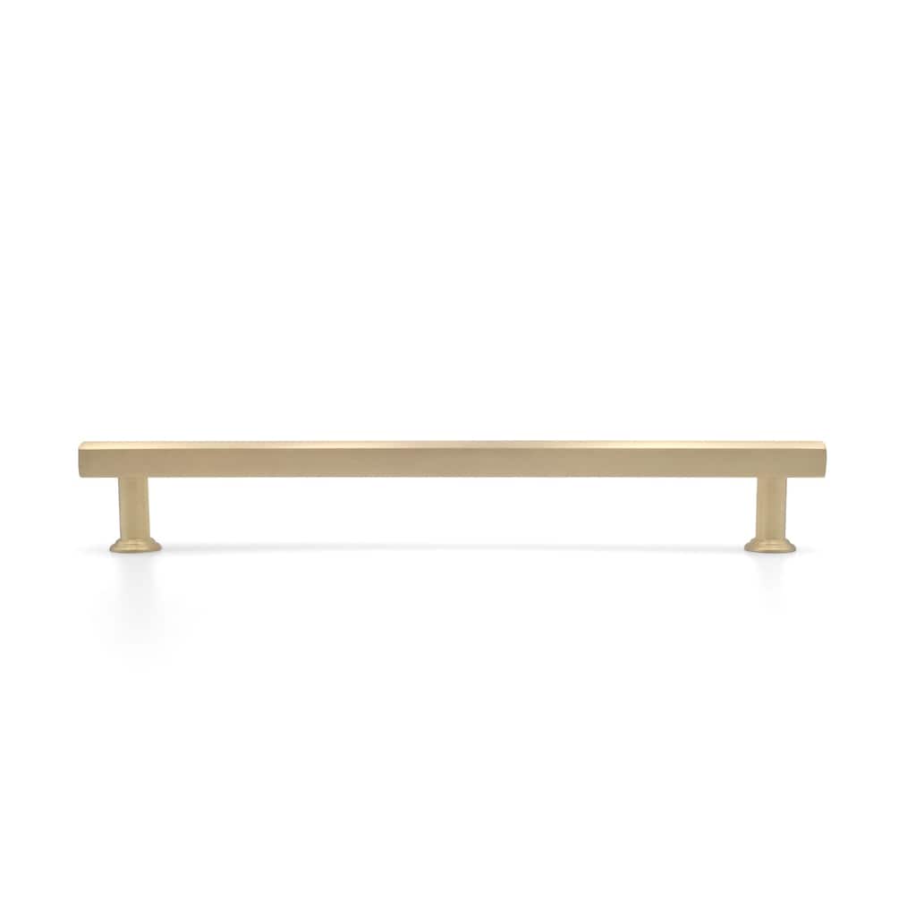 Hapny Home M566 Mod 8" Center to Center Solid Metal Modern Square