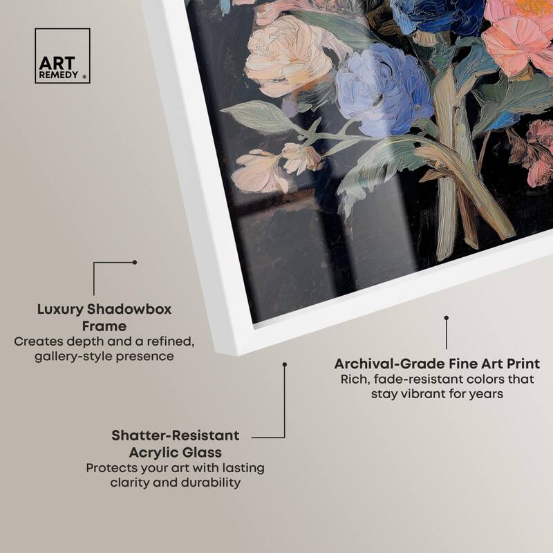 Moody Artichoke I Shadowbox by Art Remedy