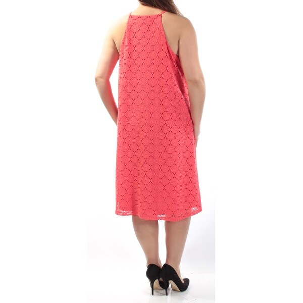 coral dress size 18
