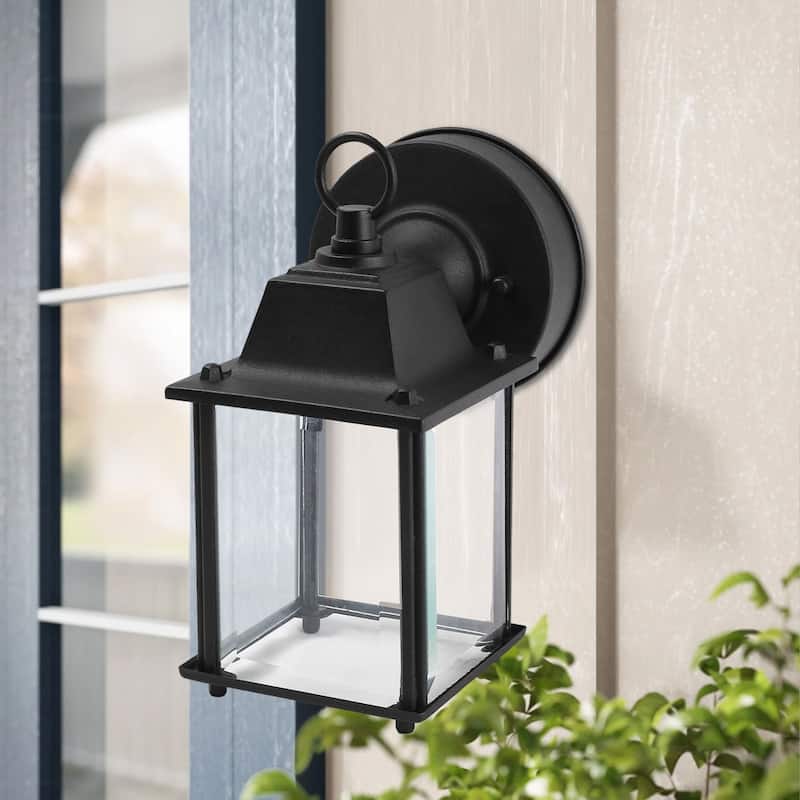 1 Light Outdoor Wall Lighting - 8.4"H x 4.5"W x 6"D