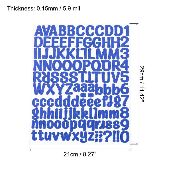 10 Sheets 126 Pcs Vinyl Letters Number Sticker Decal Kit Self Adhesive
