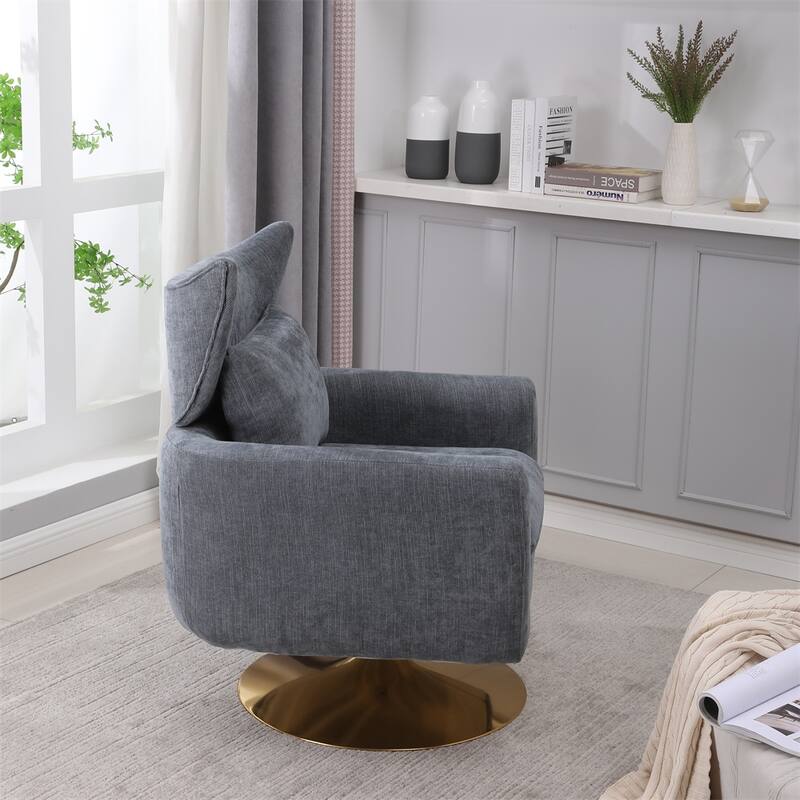 Classic Mid-Century 360-degree Swivel Accent Chair