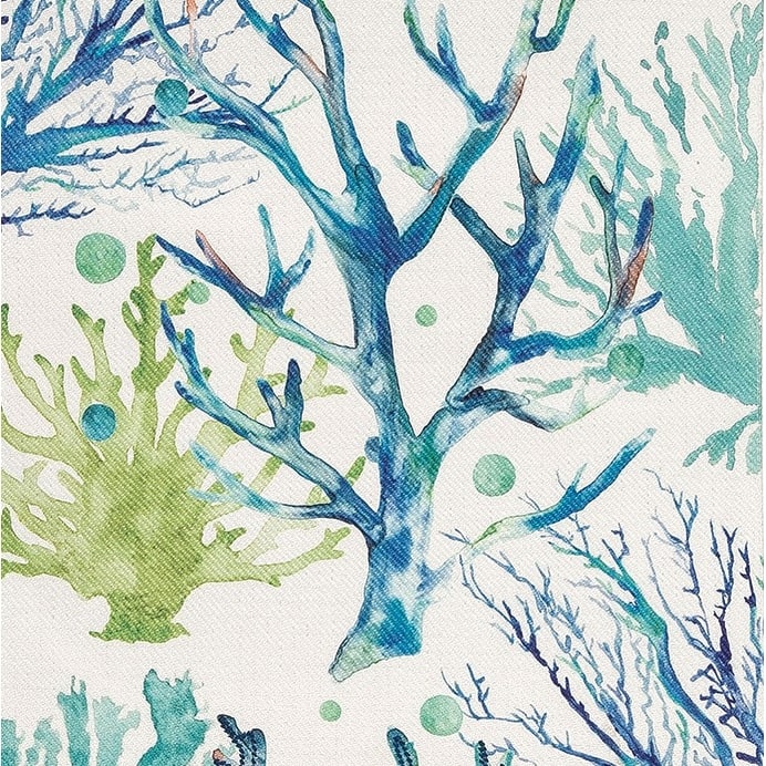 Sea Life Embroidered Table Runner 13" x 72" Coastal Nautical Beach Themed Machine Washable - 13" x 72"