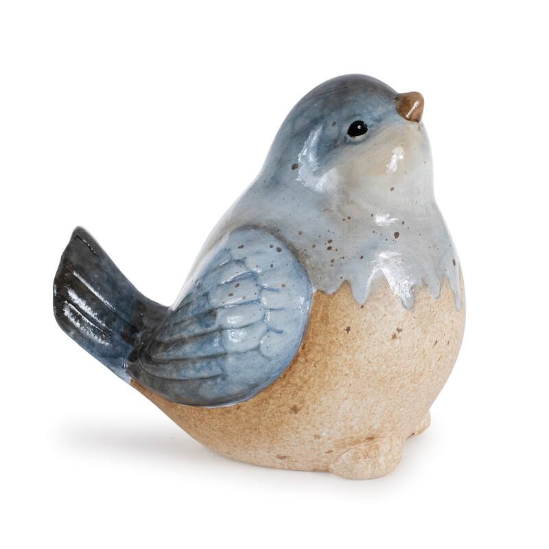 Unglazed Ceramic Bird Figurines - 4.75" - Set of 3