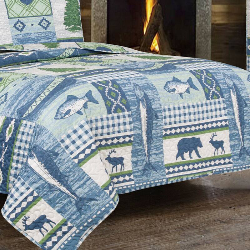 Rustic Mountain Quilt Bed in a Bag Set Queen Bed Bath & Beyond 33535279