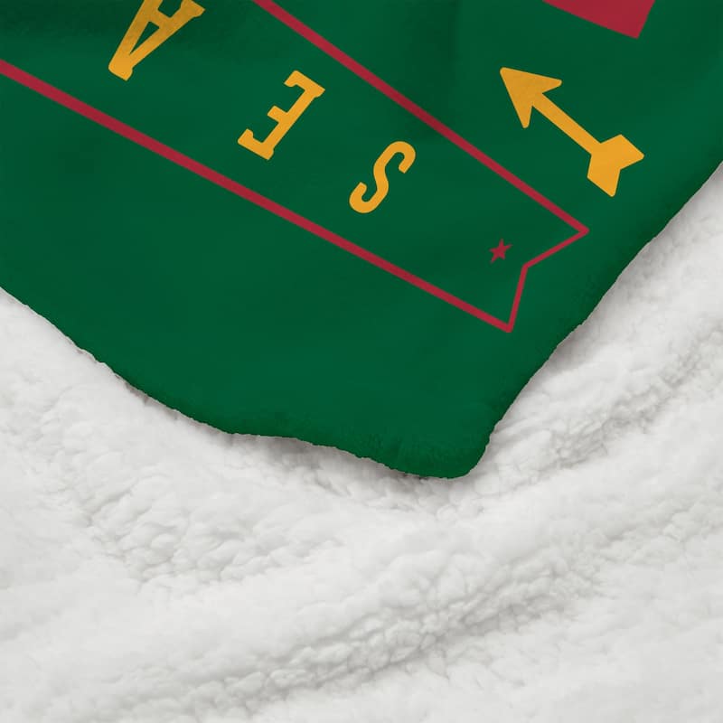 NBA Hardwood Classics Supersonics Silk Touch Sherpa Throw Blanket