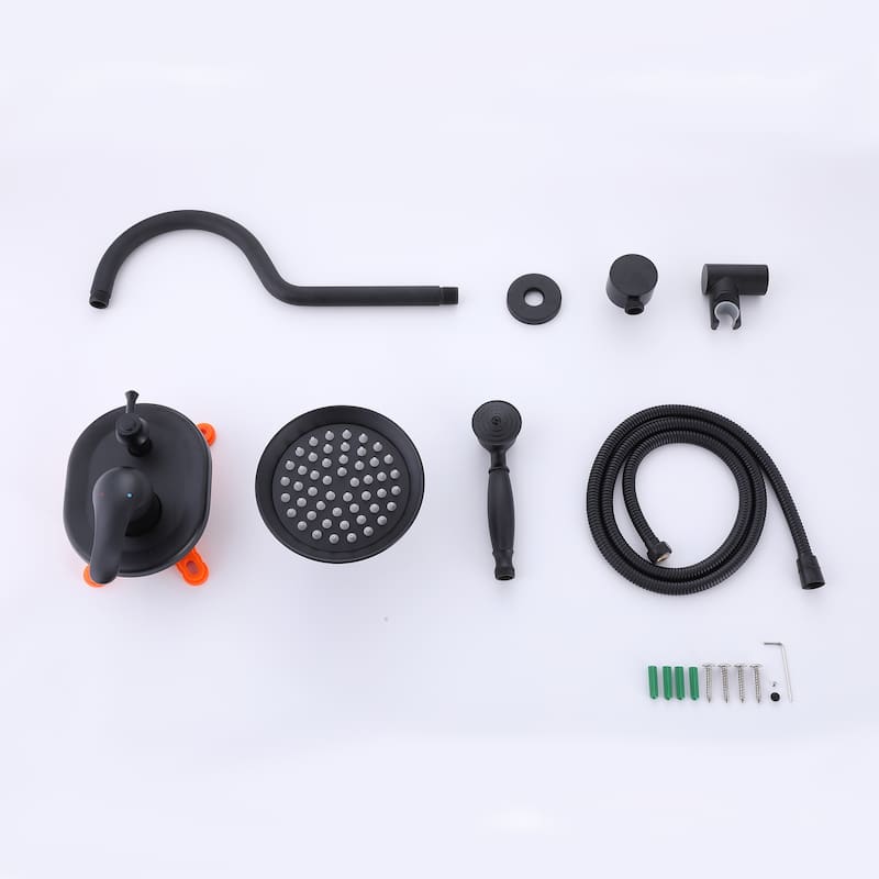 Vintage Style Bathroom Shower System With Rough-in Valve