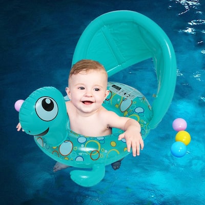 Baby Swimming Float Inflatable Baby Pool Float Ring Over for Age of 1-36 Months with Removable