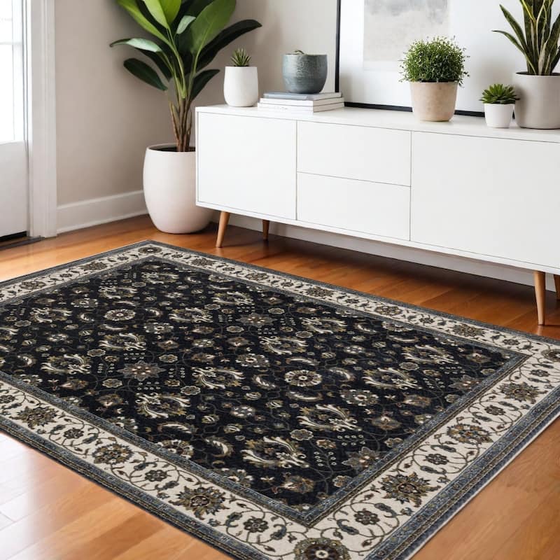 HomeRootsOriental Traditional Runner Area Rug - 66.14' X '45.67' X '0.47