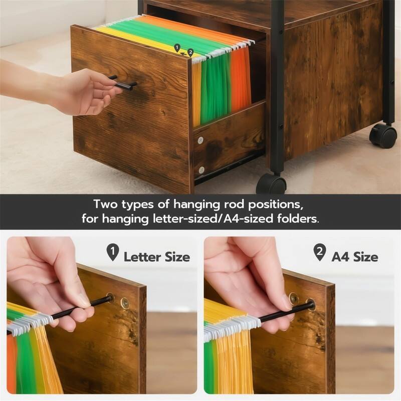 File Cabinet - 15.7"D x 17.3"W x 38.6"H