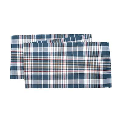 Lawson Lake Plaid Table Runner 13" x 72" Lodge Cabin Rustic Themed Cotton Machine Washable - 13" x 72"