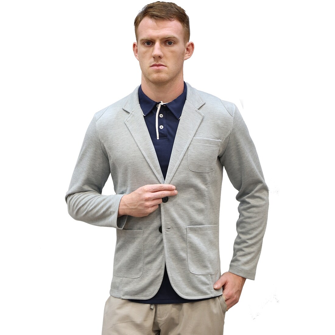 38 X-Long, Black Mens Elegant Modern 2 Button Notch Lapel Blazer Many Colors
