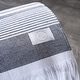 preview thumbnail 13 of 12, Delilah Home Organic Cotton Sunset Beach Towel 36 Inch by 70 Inch 36-Inch by 70-inch - Blue