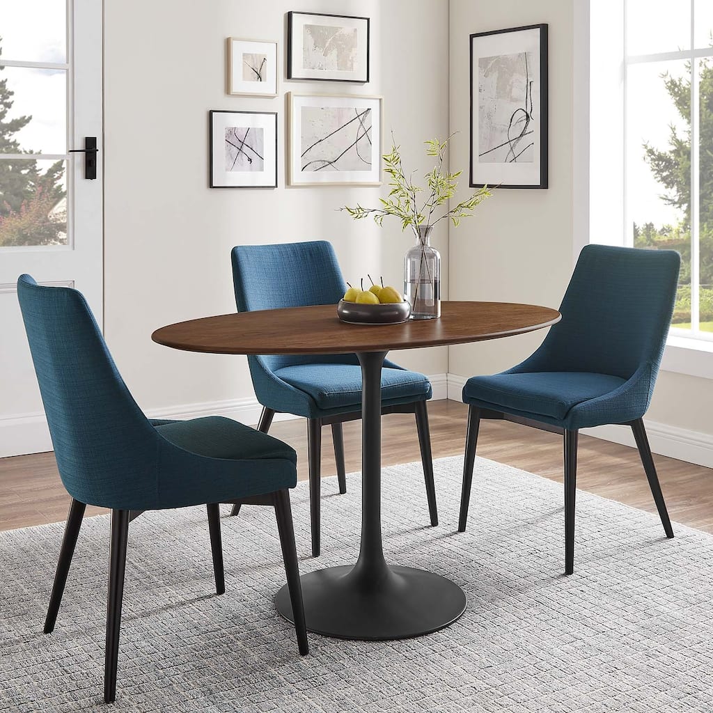 Lippa 48" Oval Wood Grain Dining Table