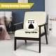 preview thumbnail 55 of 64, Costway Set of 2 Fabric Accent Armchair Solid Wood Upholstered Lounge - See Details