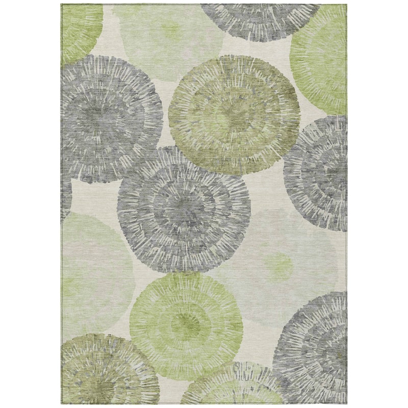 Machine Washable Indoor/ Outdoor Contemporary Devaughn Chantille Rug