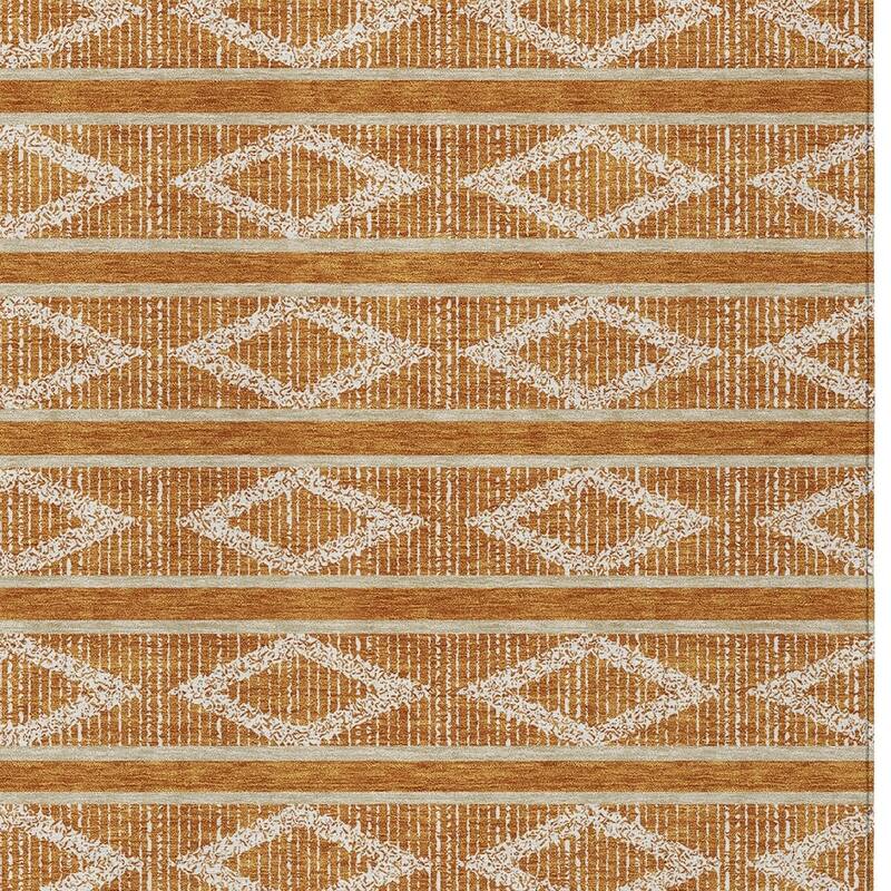 HomeRoots Geometric Transitional Rectangle Outdoor Rug