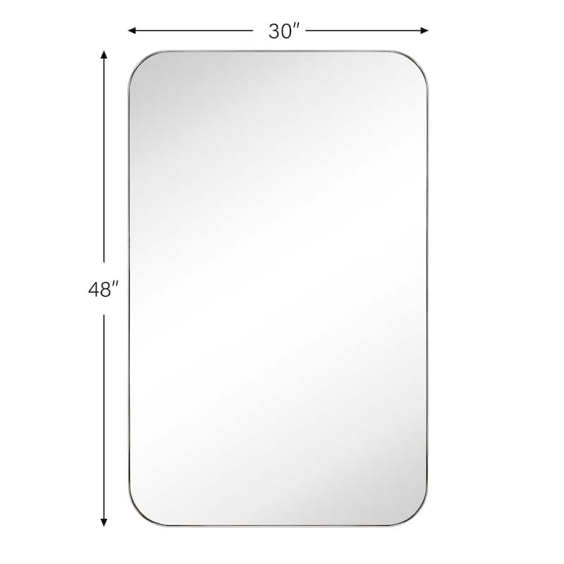 TEHOME Mid-Century Modern Chic Metal Rounded Wall Mirrors
