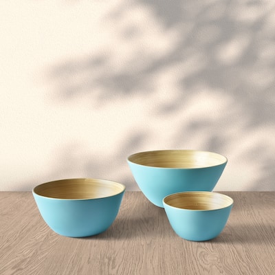 Tropics Bamboo 3 Piece Bowl Set