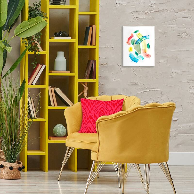 Stupell Curved Retro Abstraction Wall Plaque Art Design By Gemma Bardot