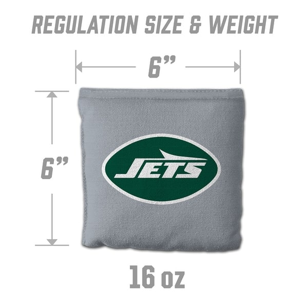 New York Jets NFL Dual Sided Pro Stop & Slide Cornhole Bags