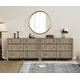 preview thumbnail 13 of 25, WAMPAT White Dresser for Bedroom, Baby Dressers Wood Closet Storage Organizer Cabinet Vintage Grey - 12-drawer