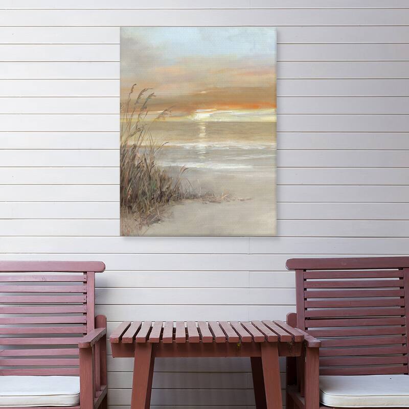 Malibu Sunset by Sally Swatland Canvas Art Print