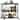 Rolling Mini Liquor Bar Cabinet with Wine Rack and Glass Holder - 12.6"D x 16.5"W x 35.43"H