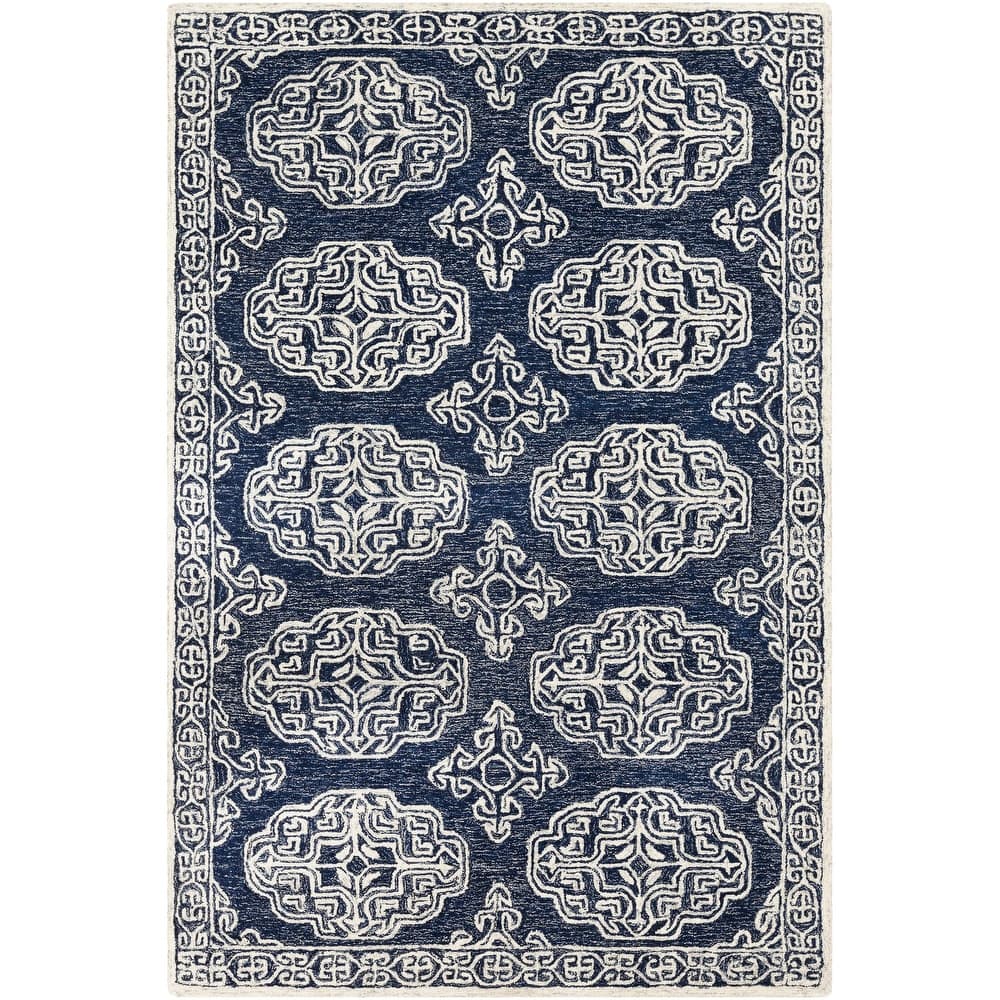 Livabliss Granada Handmade Medallion Wool Area Rug